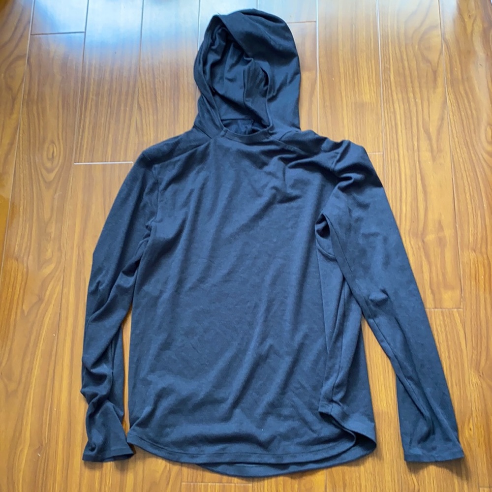 Lululemon Hooded Gray Long Sleeve